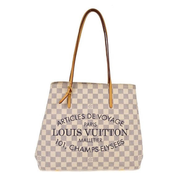 Louis Vuitton Handbags - Louis Vuitton Damier Azur Cabas MM Tote Bag N41375 MI0184 NQ00886